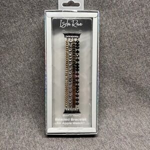 Isla‎ Rae Beaded Bracelet for Apple Watch 38mm 40mm 41mm Gold Silver Black
